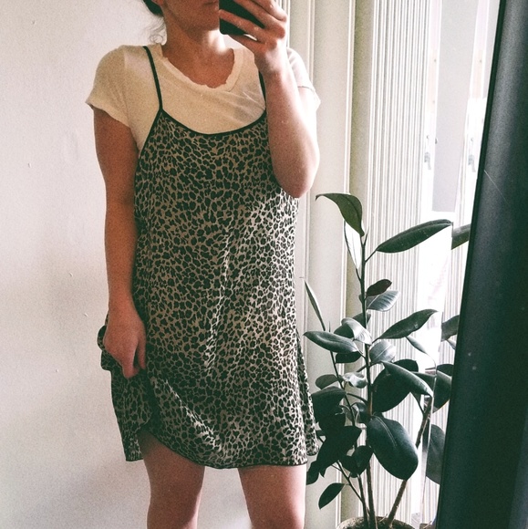 Dresses & Skirts - Punk Leopard Sheer Slip Dress